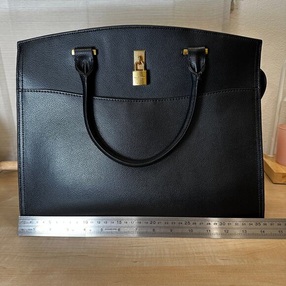 TED BAKER Black‎ Saffiano Work Tote - Picture 9 of 10